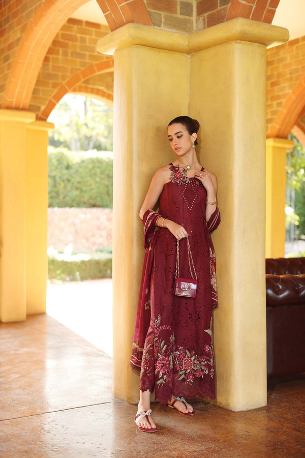 Noor Schiffli Laserkari Lawn-D10- A