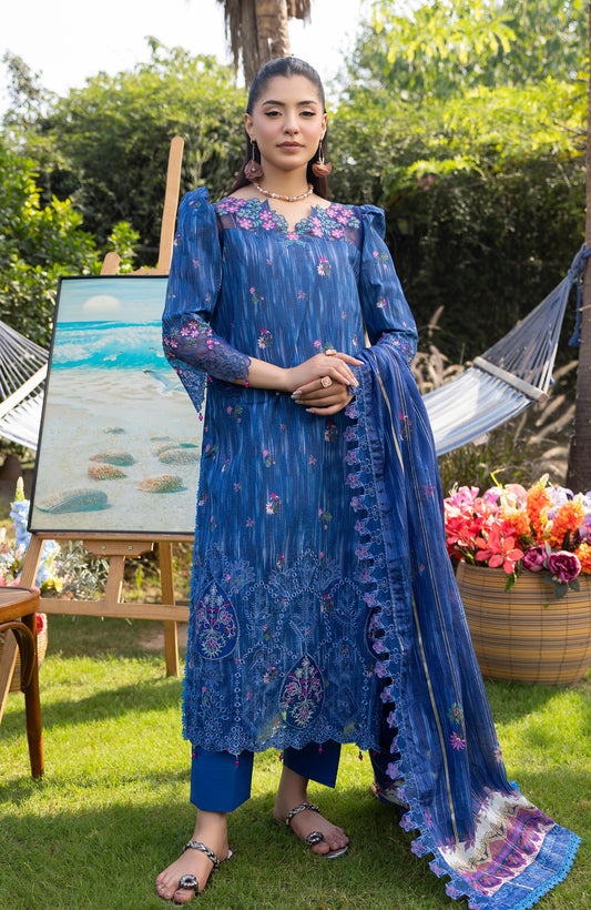 Al Zohaib Appliquekari Emb Lawn-D03