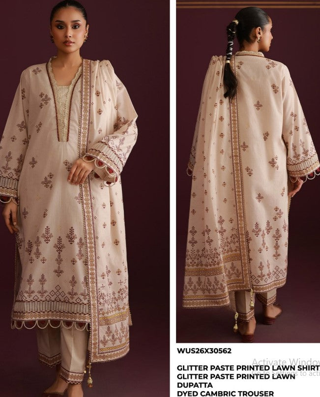 Zellbury Unstitched Lawn-D30562