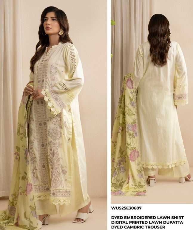 Zellbury Unstitched Lawn-D30607