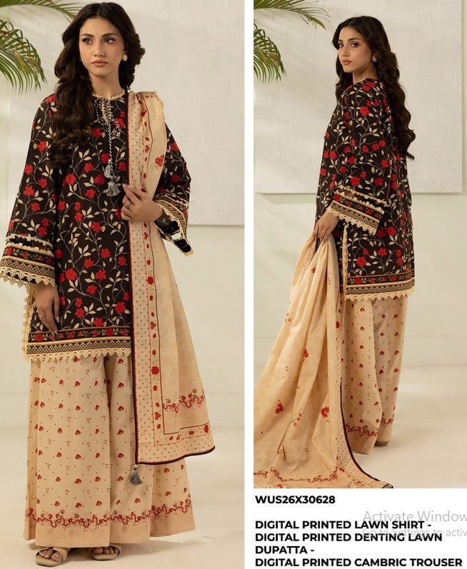 Zellbury Unstitched Lawn-D30628