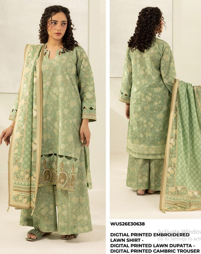 Zellbury Unstitched Lawn-D30638