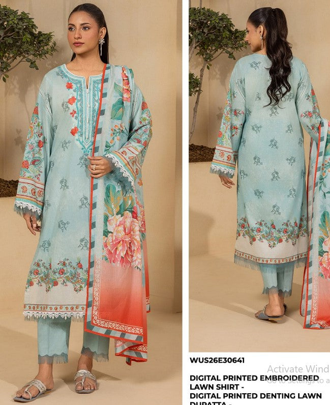 Zellbury Unstitched Lawn-D30641