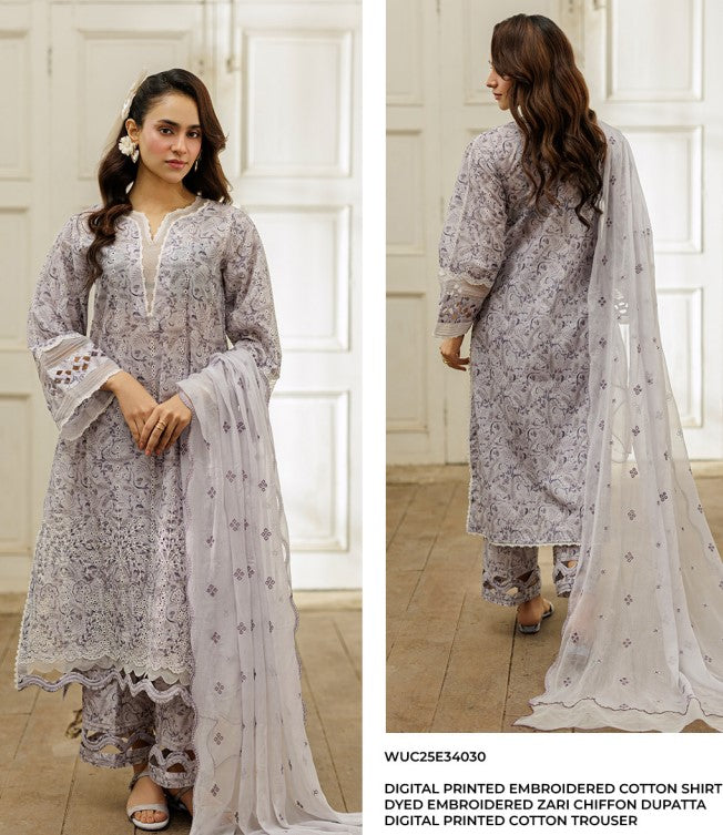 Zellbury Chikankari Lawn-D34030