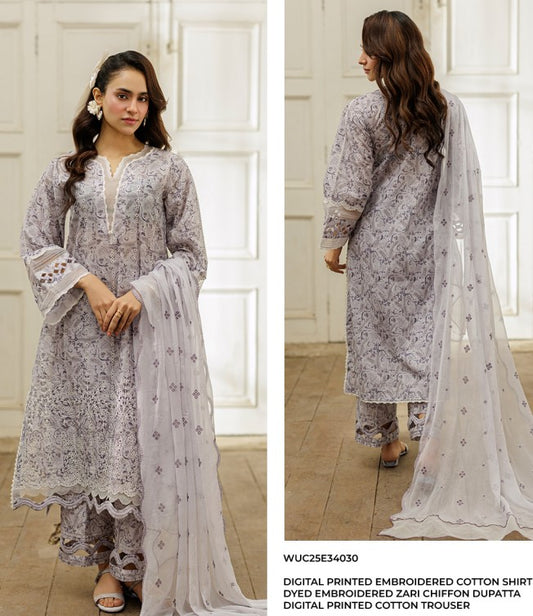 Zellbury Chikankari Lawn-D34030