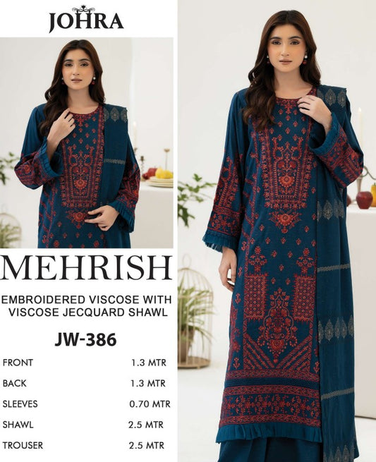Johra Mehrish Emb Viscose -JW-386
