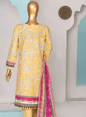 HZ Printkari Stitched Emb Lawn-PLC-409