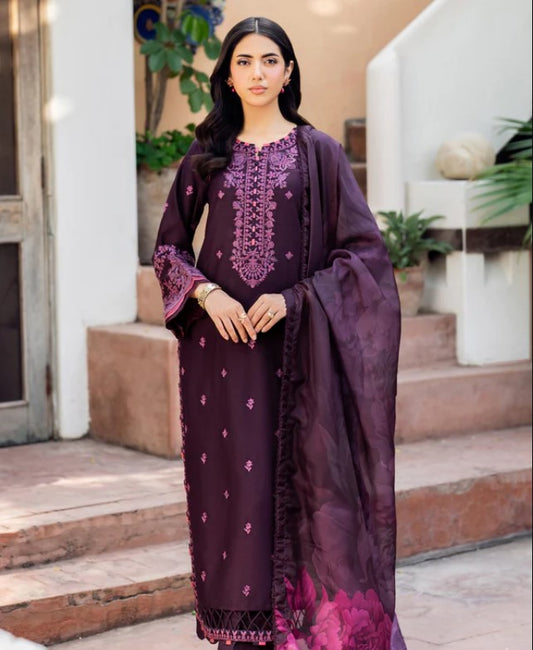 Zarif Nurah Textured Lawn-D04