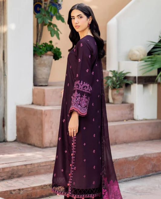 Zarif Nurah Textured Lawn-D04