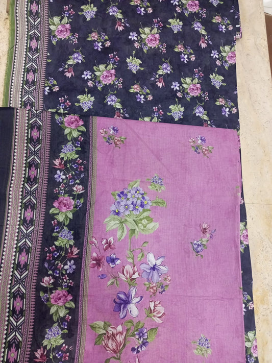 Bin Saeed Printed Cotton-D05