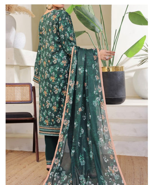 Aizal Ready To Wear 03 Pcs Lawn-D652