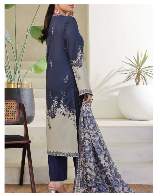 Aizal Ready To Wear 03 Pcs Lawn-D656