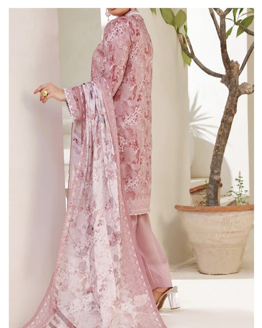 Aizal Ready To Wear 03 Pcs Lawn-D657