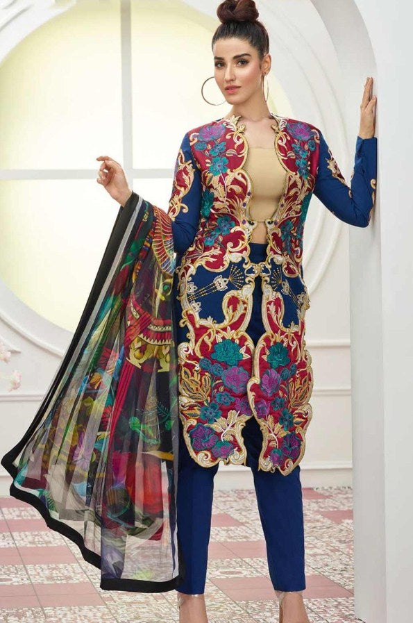 Asifa & Nabeel Embroidered Lawn