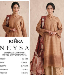 Johra Neysa Chikankari Lawn-JS-91