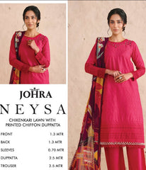 Johra Neysa Chikankari Lawn-JS-92