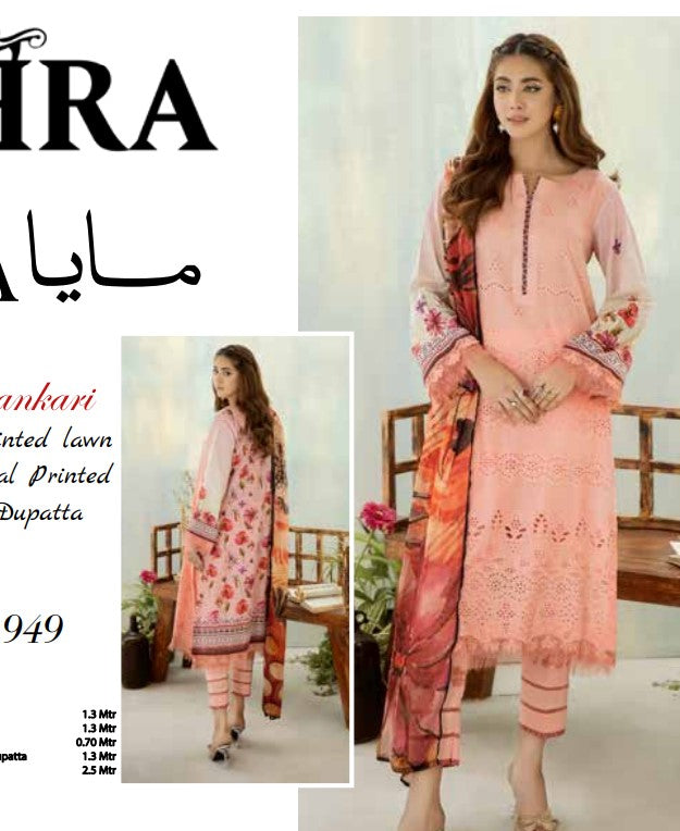 Johra Maya Chikankari Lawn-JH-949