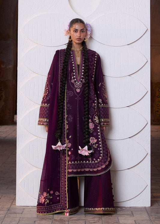 Hussain Rehar Zan SS Lawn-Banafsh
