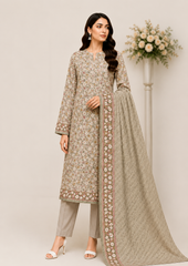 Wash N Wear Printed Suit-D15