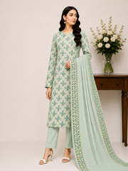 Wash N Wear Printed Suit-D05