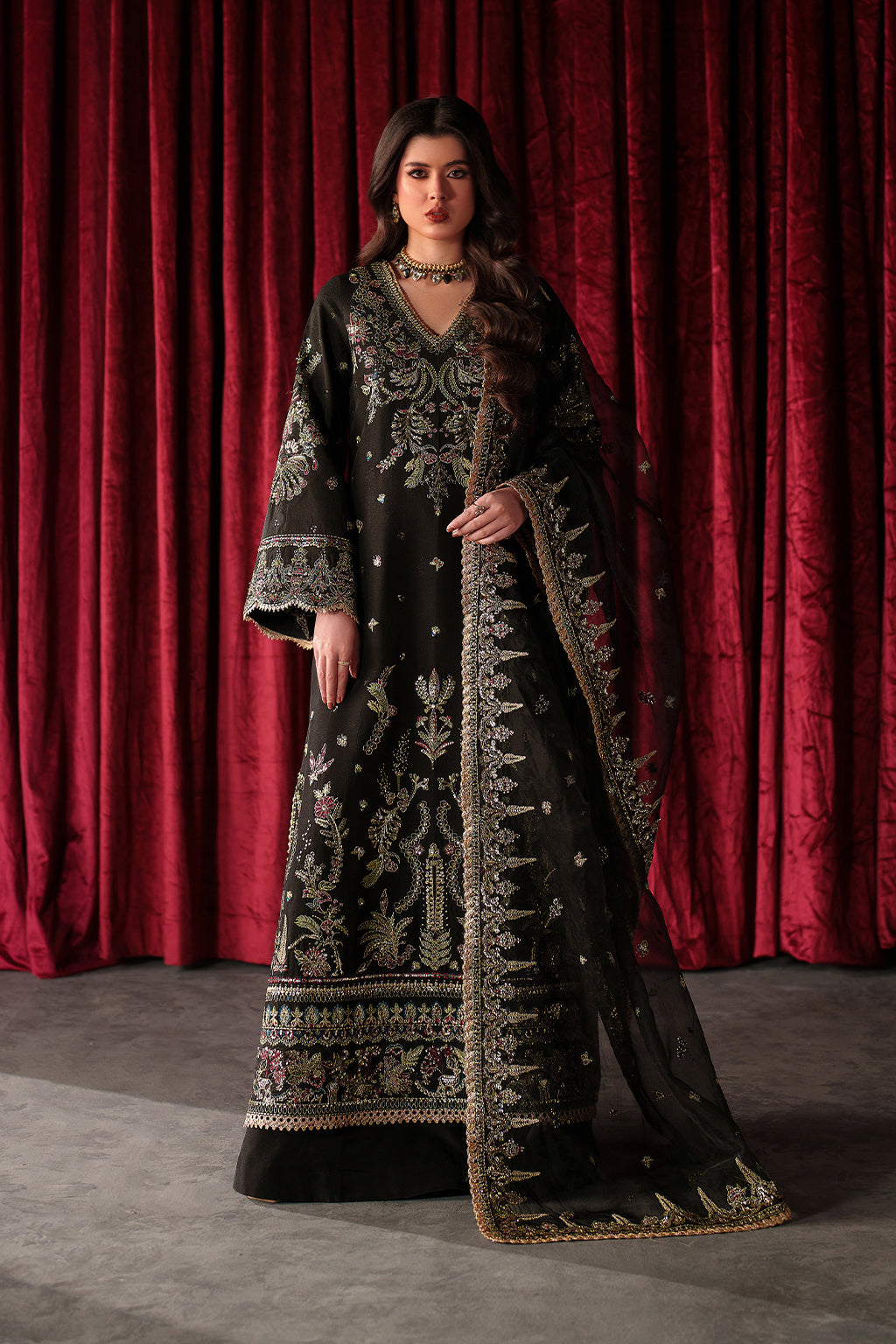 Eman Adeel Verve Silk Edit-Onyx Luce