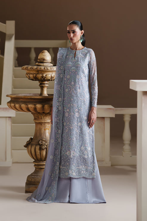 Eman Adeel Modern Heirloom Chiffon-BLUE VERSE
