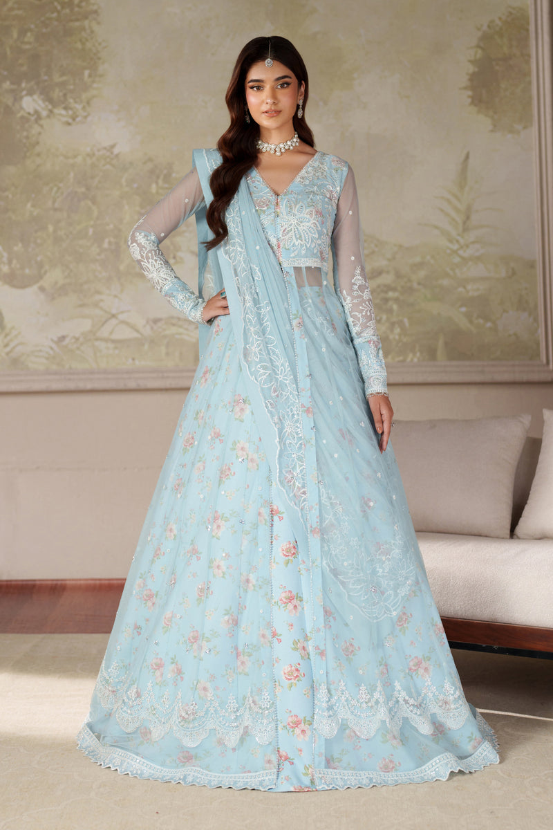 Zaneera Printed Emb Formals-D02
