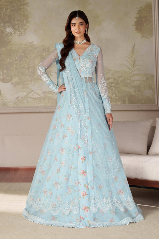 Zaneera Printed Emb Formals-D02