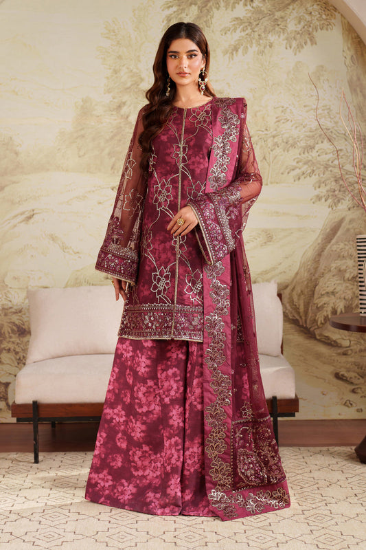 Zaneera Printed Emb Formals-D07