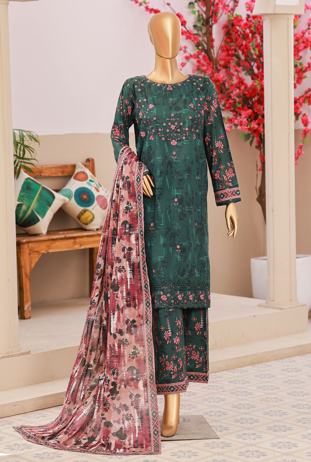 Elegant by HZ Textiles Emb Lawn-EC-1016