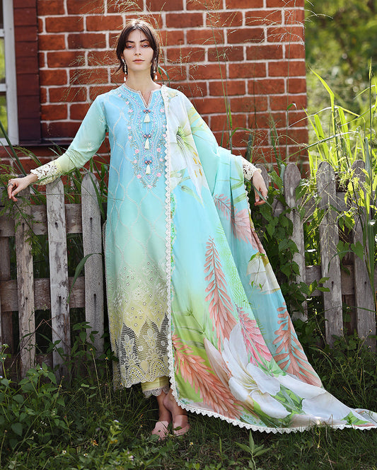 Mushq Solace Ombre Chikankari-D02