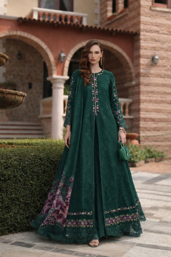 Noor Schiffli Laserkari Lawn-D1 - A