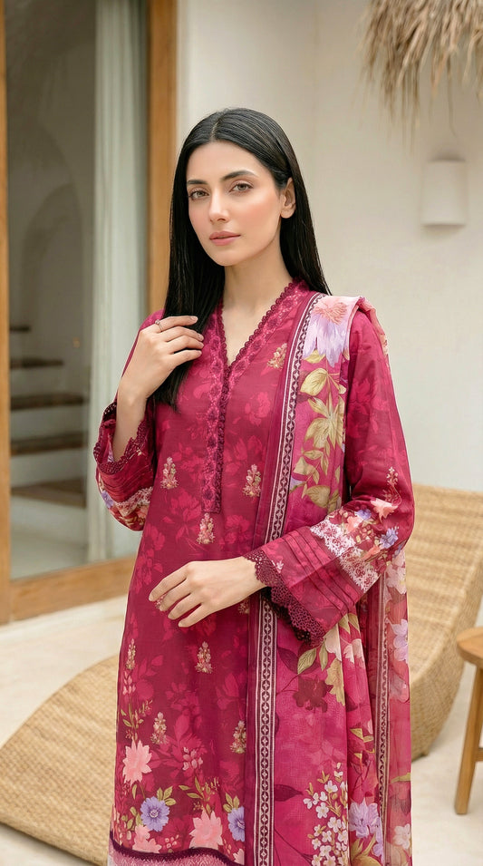 LSM Summer Prints Lawn- LG-SG-0112