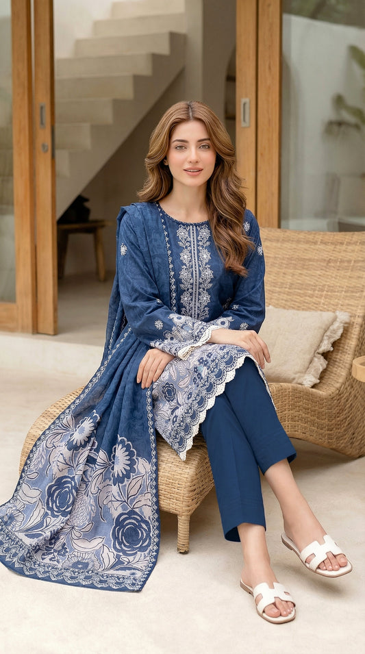 LSM Summer Prints Lawn- LG-RL-0451