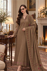 Noor Emb Winter Pashmina Shawl-D07