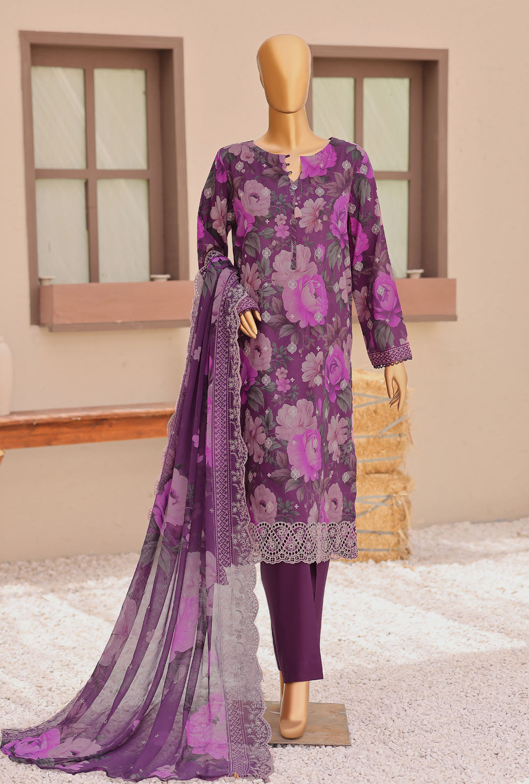 HZ Mystic Floral Emb Lawn-MFE-3274