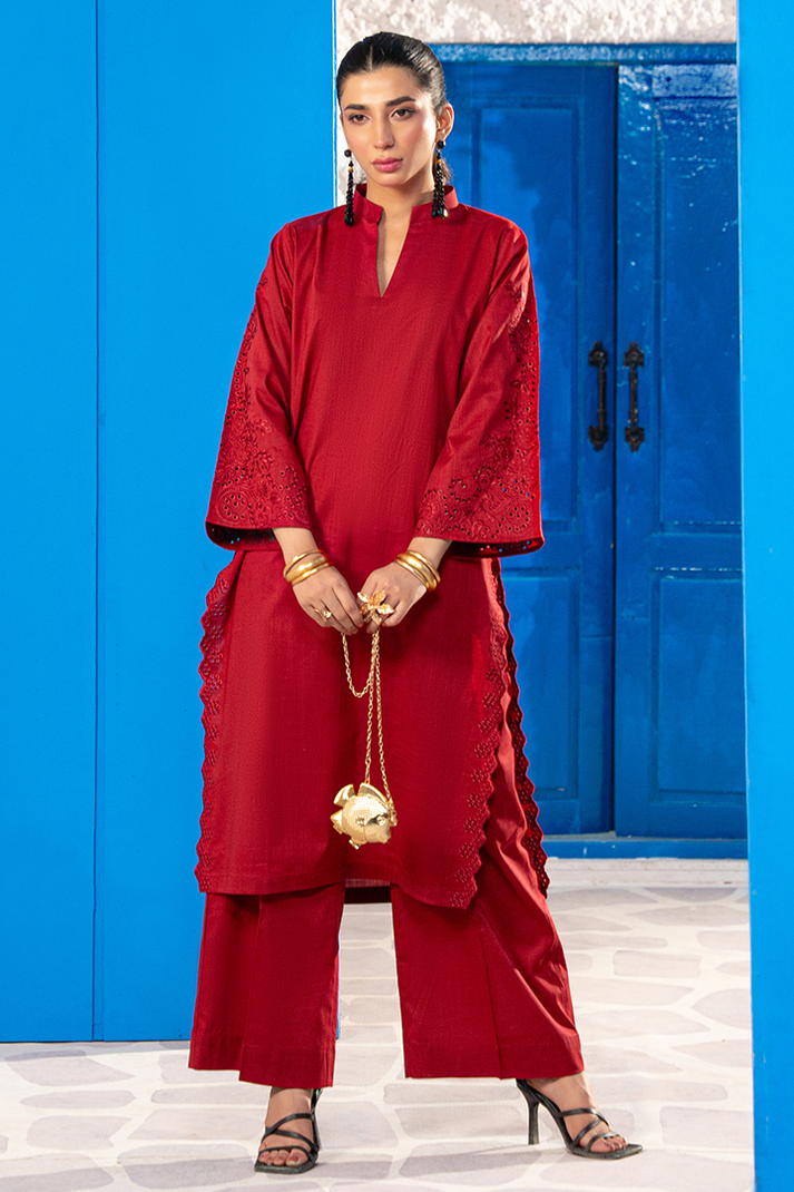 Elara Emb Stitched 02Pcs Lawn-D07