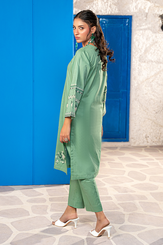 Elara Emb Stitched 02Pcs Lawn-D04