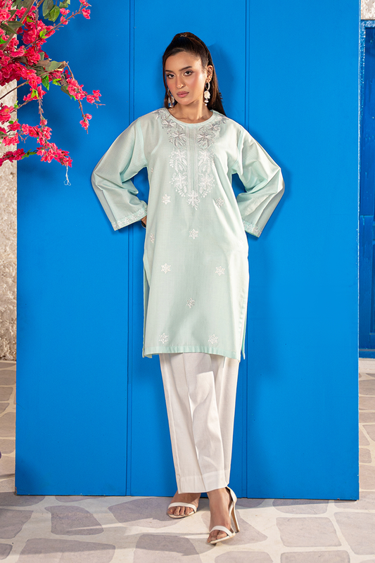 Elara Emb Stitched 02Pcs Lawn-D05