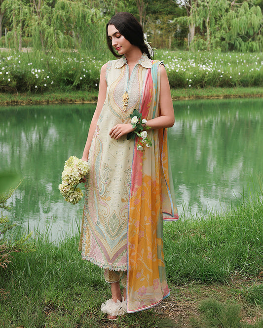Mushq Hemline Secret Garden Lawn-D06