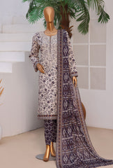 HZ Daily Wear Emb Cotton Lawn-D01