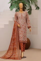 HZ Daily Wear Emb Cotton Lawn-D03
