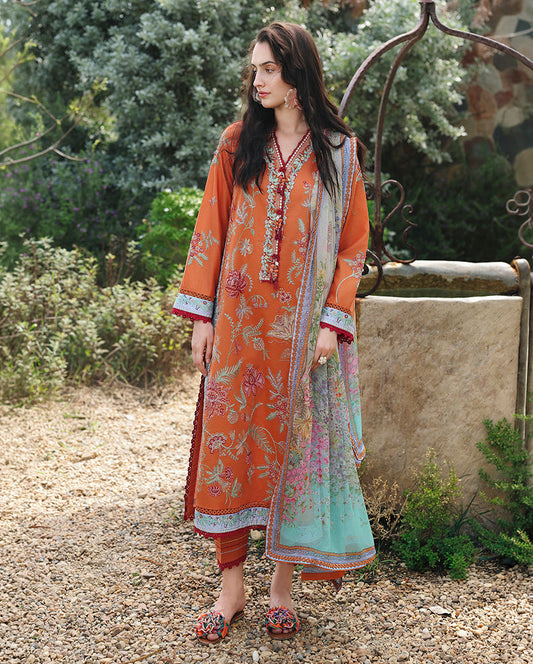 Mushq Hemline Secret Garden Lawn-D09