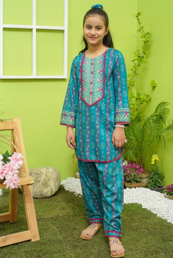 Modest Lawn Kids Wear-D8055