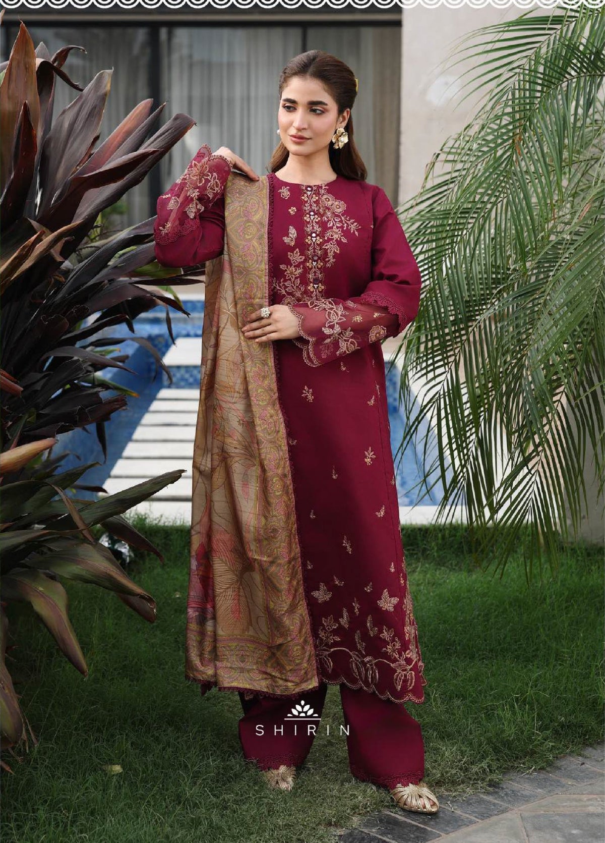 Rang Rasiya Florence Lawn-Shirin