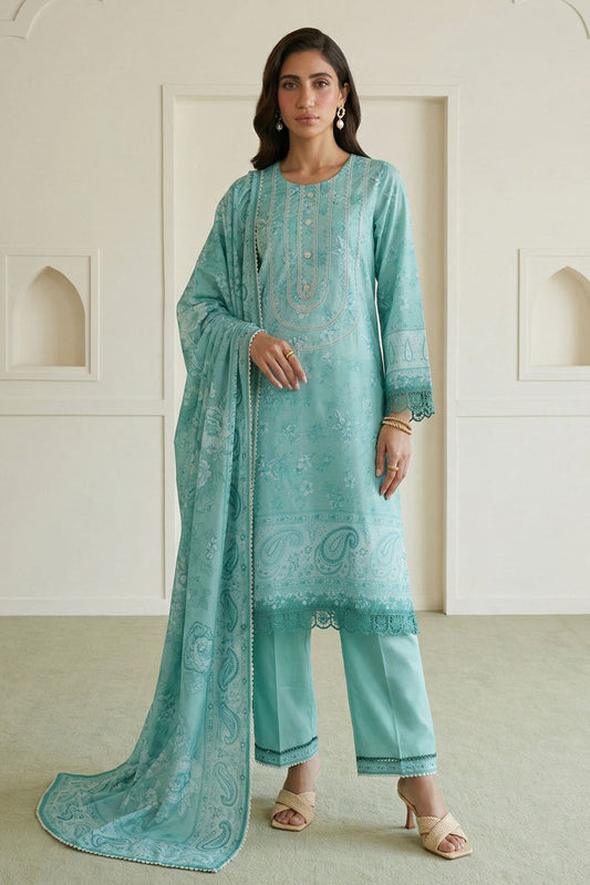 Zellbury Unstitched Lawn-D0954