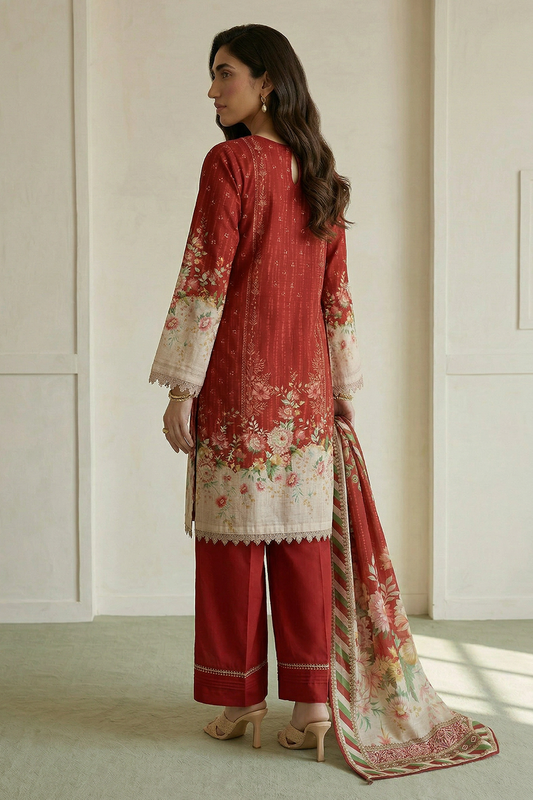 Zellbury Unstitched Lawn-D1006