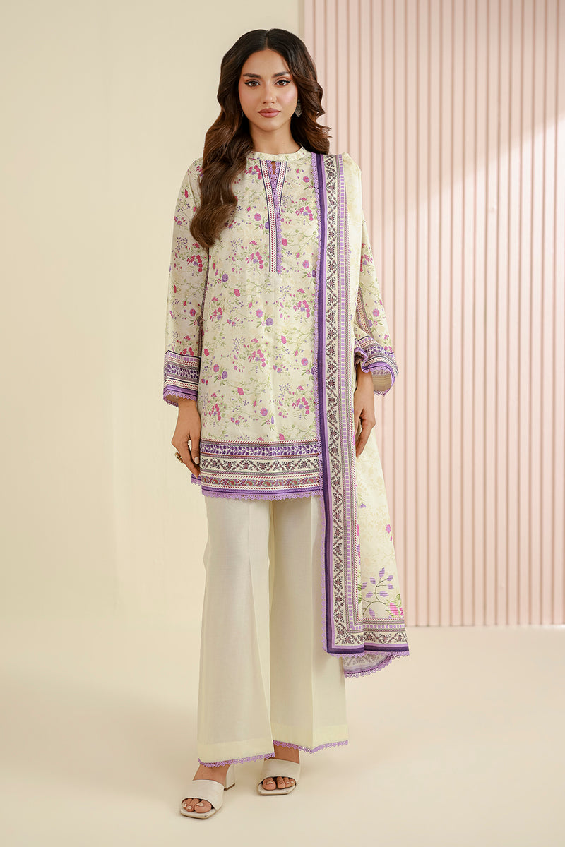 Zellbury Unstitched Lawn-D1015