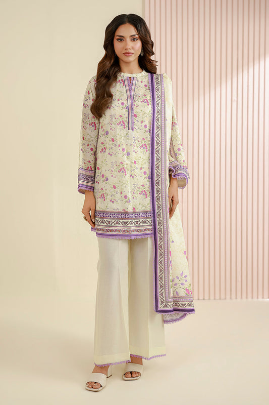 Zellbury Unstitched Lawn-D1015