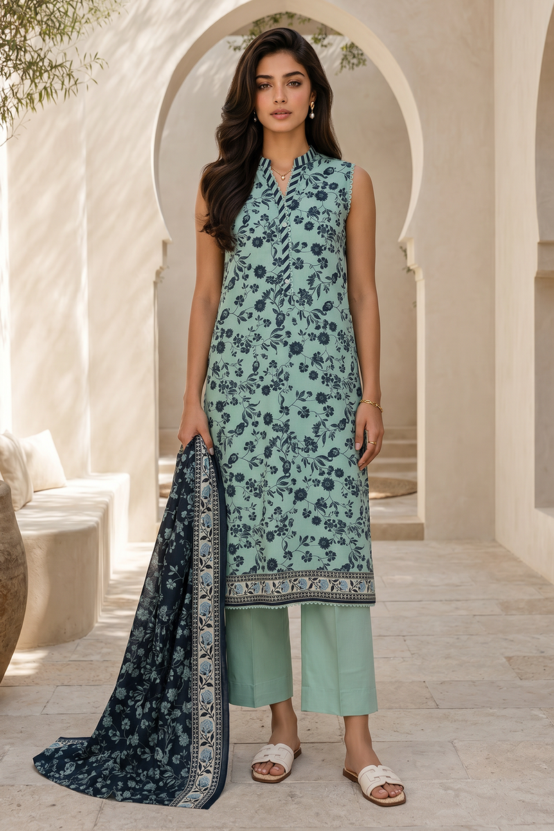 Zellbury Unstitched Lawn-D8048